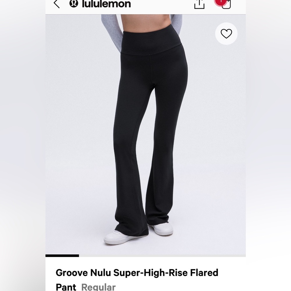 LULU LEMON GROOVE PANT size 8 black